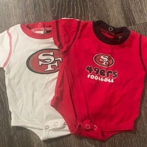 San Francisco 49er Reebok Onsie Sets